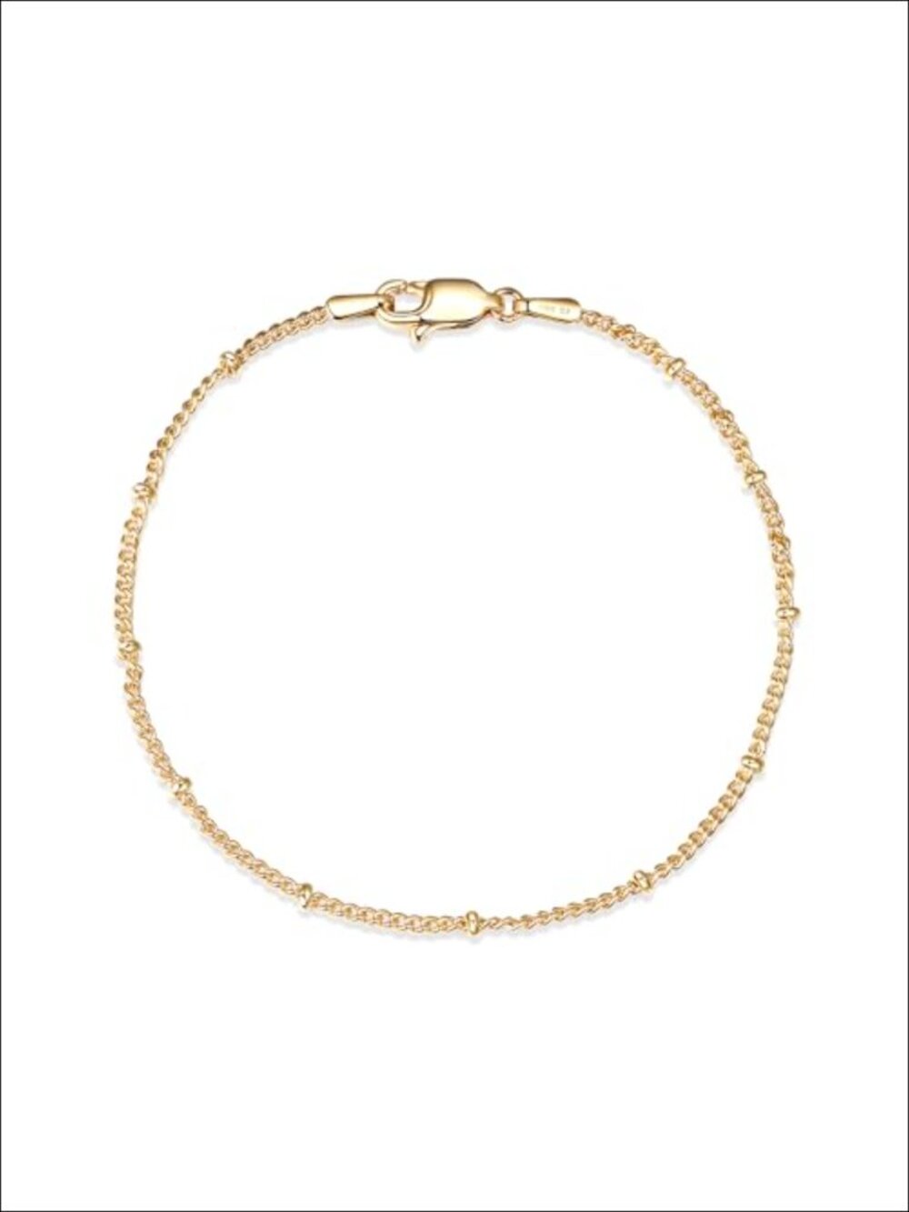 14K Gold Filled Satellite Bead Bracelet Dainty Chain